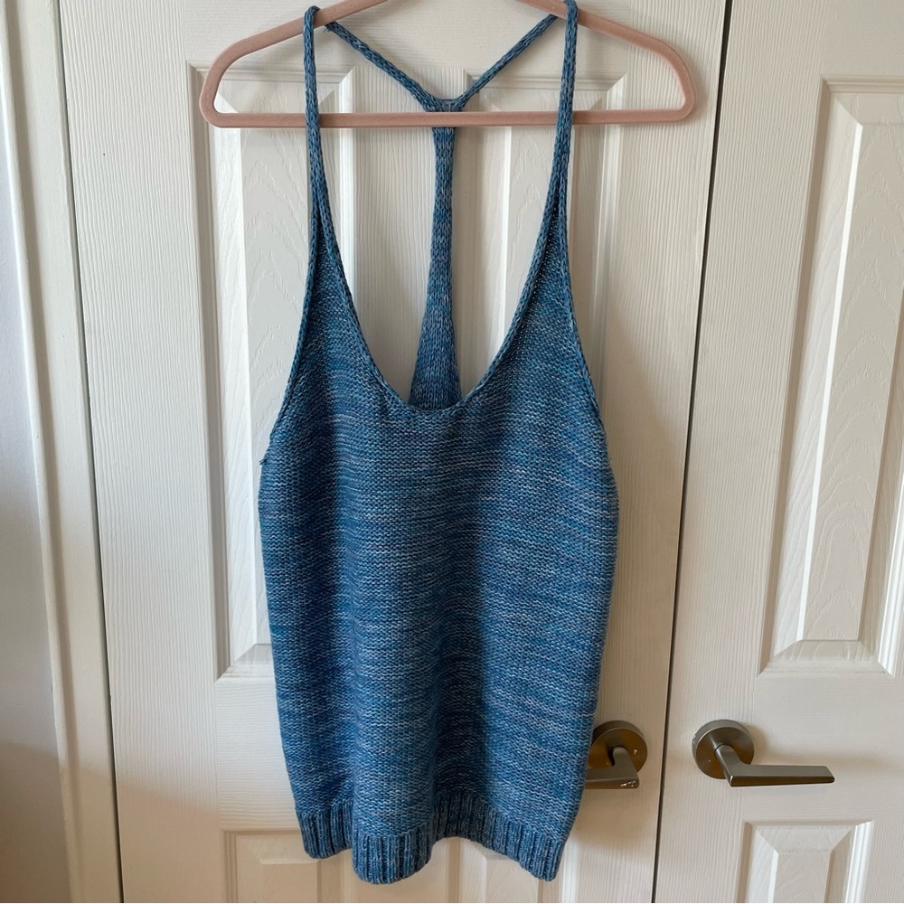 MaxAzaria runway knitted sweater  tank top Sz M